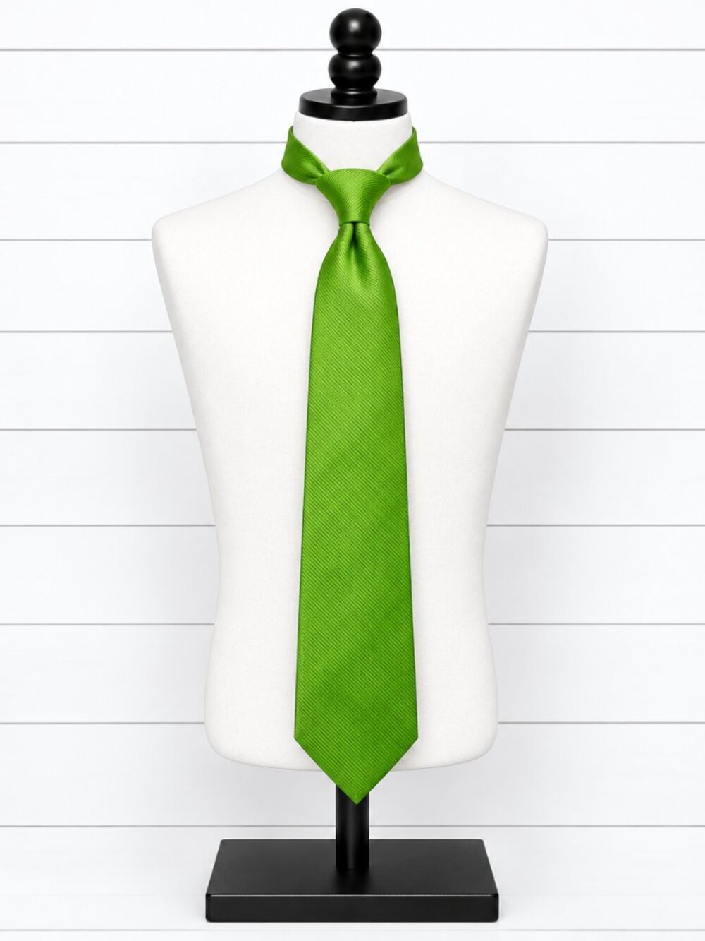 Polo Ralph Lauren Tie Green 100% Silk Handmade Italy Solid Mens Necktie